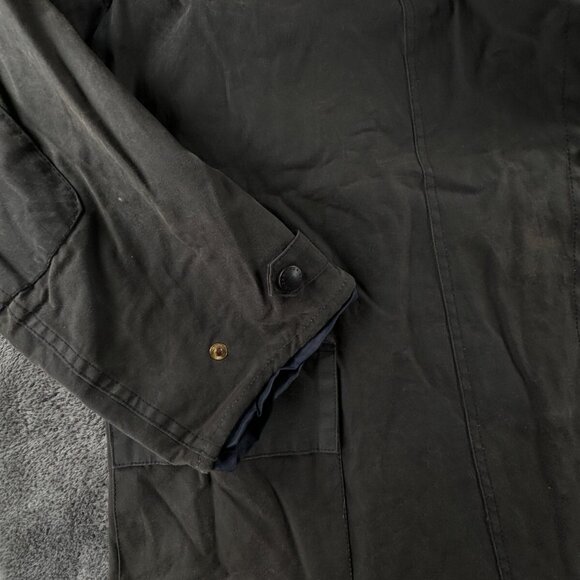 Barbour Backhouse Waxed Jacket Men Outdoors Long Trench A1255 Stockman's Size 44 - Picture 3 of 16